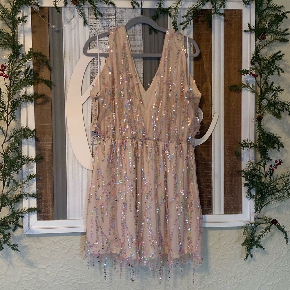 Sequin Southern Fried Chics mini dress. NWT!